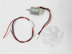 Động cơ DC + Jack cái 2P + Cánh quạt